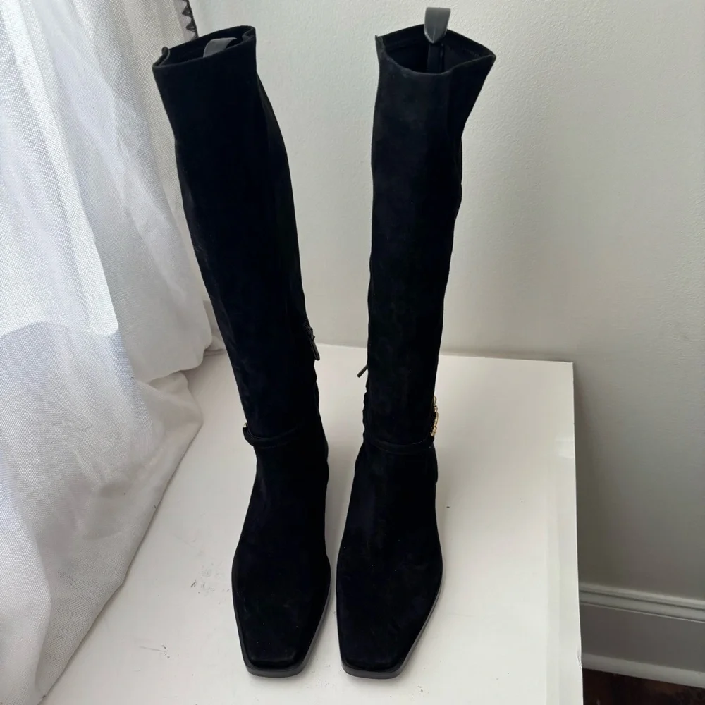 Sam‎ Edelman CLIVE EMBELLISHED RIDING BOOT Sz 7.5M